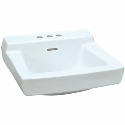 Gerber 19 in. x 17 in. Gerber Plymouth Wall-Hung Bathroom Sink in White