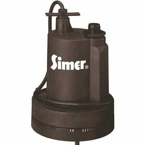 Simer 1/4 HP Submersible Manual Utility Pump