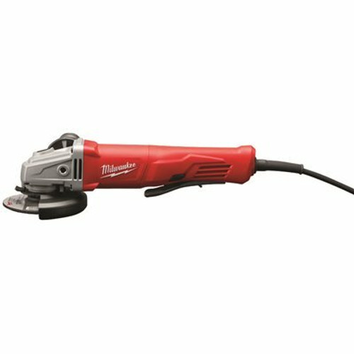 Milwaukee 11 Amp Corded 4-1/2 in. Small Angle Grinder with Lock-On Paddle Switch Milwaukee 11 Amp Corded 4-1/2 in. Small Angle Grinder with Lock-On Paddle Switch