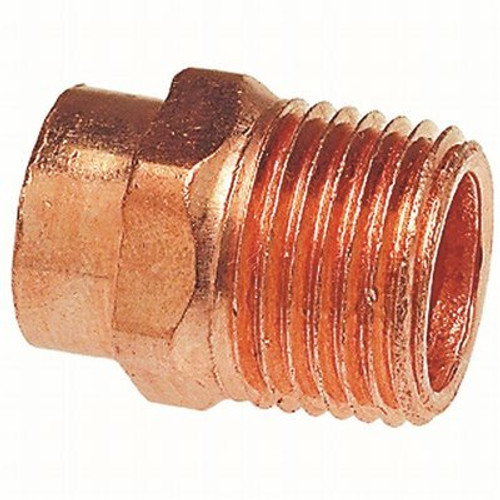 Everbilt 604 3/4 in. x 3/4 in. Wrot Copper Cup X MIP Adapter Pro Pack (25-Pack) Everbilt 604 3/4 in. x 3/4 in. Wrot Copper Cup X MIP Adapter Pro Pack (25-Pack)