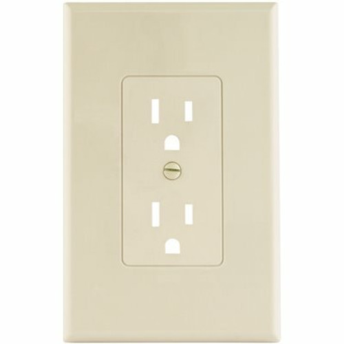 Titan3 1-Gang Decorator Duplex Plastic Wall Plate, Ivory Smooth Titan3 1-Gang Decorator Duplex Plastic Wall Plate, Ivory Smooth