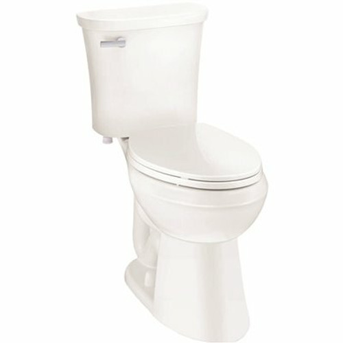 Premier Power Flush 2-piece 1.28 GPF Single Flush Elongated Toilet in White Seat Included Premier Power Flush 2-piece 1.28 GPF Single Flush Elongated Toilet in White Seat Included