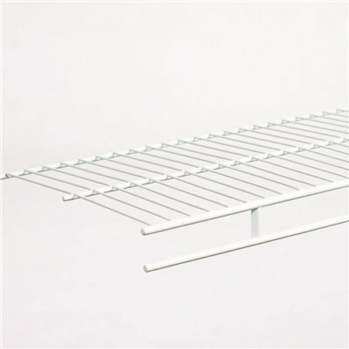 ClosetMaid Wardrobe 12 in. D x 48 in. W x 1.5 in. H White Ventilated Wire Wall Mounted Shelf Kit