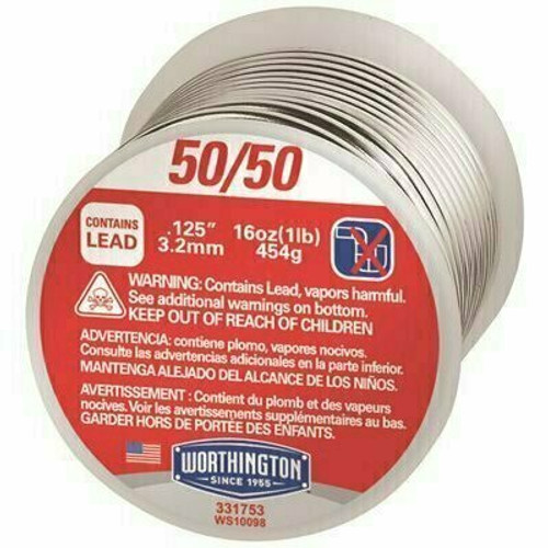 Worthington 16 oz. 50/50 Leaded Solder