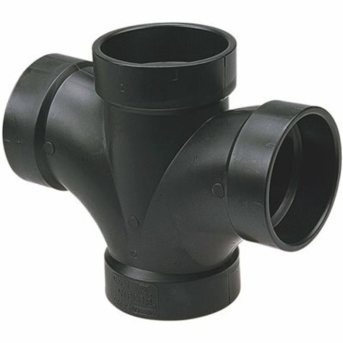 NIBCO 2 in. ABS DWV All Hub Double Sanitary Tee NIBCO 2 in. ABS DWV All Hub Double Sanitary Tee