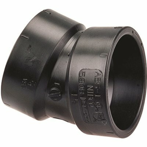 NIBCO 2 in. x 22-1/2 in. ABS DWV Degree Hub x Hub Elbow Fitting