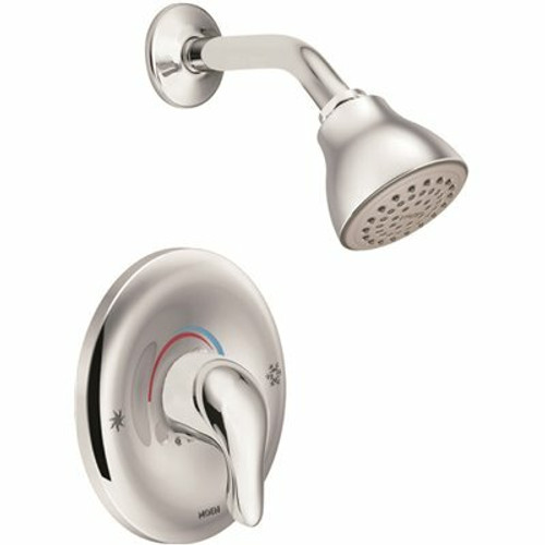 MOEN Single-Handle 1-Spray Shower Faucet with Valve in Chrome MOEN Single-Handle 1-Spray Shower Faucet with Valve in Chrome