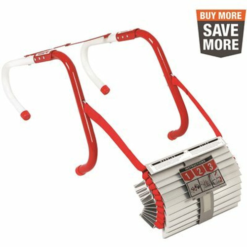 Kidde Fire Escape Ladder, 2-Story, 13 ft. Long, 1,000 lb. Load Capacity