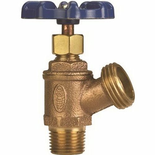 NIBCO 1/2 in. Bronze MIP x Hose Thread Boiler Drain NIBCO 1/2 in. Bronze MIP x Hose Thread Boiler Drain