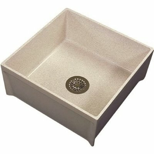 Zurn Z1996 24 in. x 24 in. Mop Basin with PVC Drain Assembly
