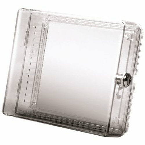 TAYMAC Small, Clear Low Profile Plastic Thermostat Guard