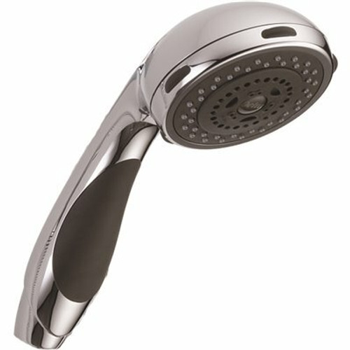 Delta 3-Spray Patterns 2.5 GPM 3.78 in. Wall Mount Handheld Shower Head in Stainless