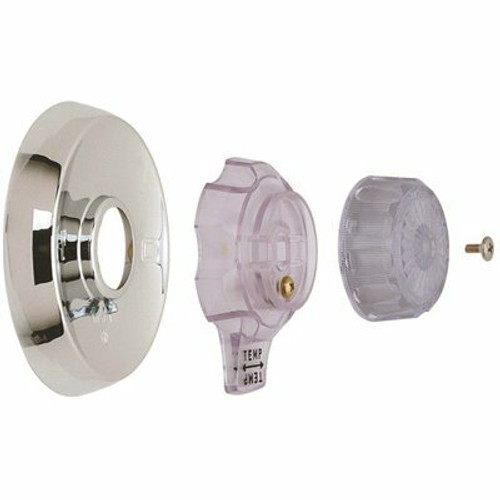 1-Handle Tub and Shower Faucet Trim Kit for Mixet Non-Pressure Balanced Valves in Chrome/Clear (Valve Not Included) 1-Handle Tub and Shower Faucet Trim Kit for Mixet Non-Pressure Balanced Valves in Chrome/Clear (Valve Not Included)