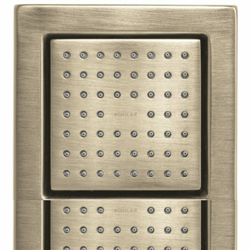KOHLER WATERTILE SQUARE 54-NOZZLE BODYSPRAY, VIBRANT BRUSHED NICKEL, 2.5 GPM