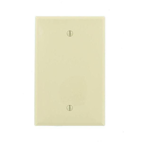 Leviton 1-Gang Midway Blank Nylon Wall Plate, Ivory