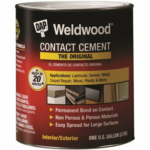 DAP Weldwood 128 fl. oz. Original Contact Cement DAP Weldwood 128 fl. oz. Original Contact Cement