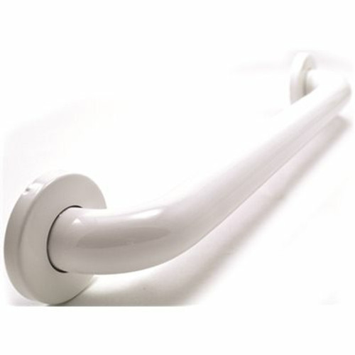 WingIts Premium 36 in. x 1.5 in. Polyester Painted Stainless Steel Grab Bar in White (39 in. Overall Length) WingIts Premium 36 in. x 1.5 in. Polyester Painted Stainless Steel Grab Bar in White (39 in. Overall Length)