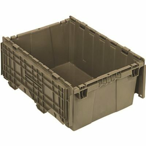 Quantum Storage Systems 9.5 Gal. - 15 in. Attached Lid Distribution Bin, Gray (1-ctn) Quantum Storage Systems 9.5 Gal. - 15 in. Attached Lid Distribution Bin, Gray (1-ctn)