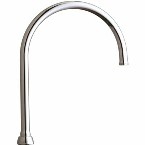 Chicago Faucets 8 in. Rigid/Swing Gooseneck Spout Chicago Faucets 8 in. Rigid/Swing Gooseneck Spout