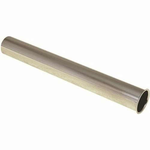 Premier 1-1/2 in. x 12 in. Satin Brass Sink Tailpiece, 22-Gauge