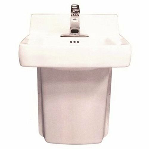 TRUEBRO Lav Shield Made of UV Protected Vinyl White Fits ADA Conforming Wall Hung Lavatories