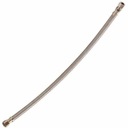 3/8 in. Compression x 3/8 in. OD Copper Tubing Coupling Fitting x 20 in. L Braided Stainless Steel Faucet Connector 3/8 in. Compression x 3/8 in. OD Copper Tubing Coupling Fitting x 20 in. L Braided Stainless Steel Faucet Connector