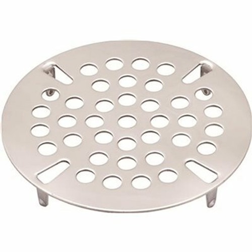 Premier 3-1/2 in. Commercial Flat Waste Strainer Plate in Stainless Steel