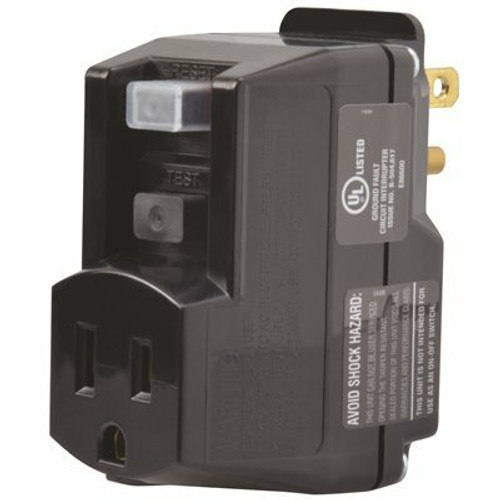 Yellow Jacket 1-Outlet GFCI Extension Cord Adapter