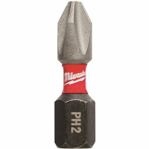 Milwaukee SHOCKWAVE Impact Duty 1 in. Phillips #2 Alloy Steel Insert Bit Set (25-Pack) Milwaukee SHOCKWAVE Impact Duty 1 in. Phillips #2 Alloy Steel Insert Bit Set (25-Pack)