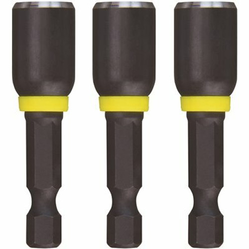 Milwaukee SHOCKWAVE Impact Duty 5/16 in. x 1-7/8 in. Black Oxide Magnetic Nut Driver Drill Bit (3-Pack) Milwaukee SHOCKWAVE Impact Duty 5/16 in. x 1-7/8 in. Black Oxide Magnetic Nut Driver Drill Bit (3-Pack)
