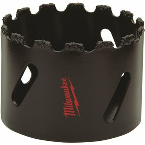 Milwaukee 2 in. Carbide Grit Hole Saw with Pilot Bit Milwaukee 2 in. Carbide Grit Hole Saw with Pilot Bit