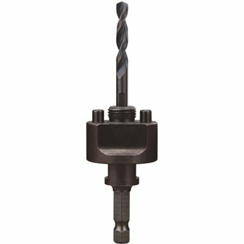 Milwaukee 3/8 in. Quick Change Large Hole Saw Arbor W/ Pilot Drill Bit Milwaukee 3/8 in. Quick Change Large Hole Saw Arbor W/ Pilot Drill Bit