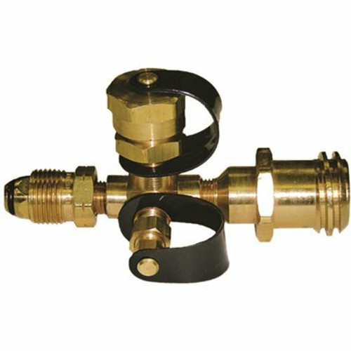 MEC Camping Tee Excess Flow Pol x 1 in. -20 Male with Cap Female Pol 1/4 in. Male MEC Camping Tee Excess Flow Pol x 1 in. -20 Male with Cap Female Pol 1/4 in. Male