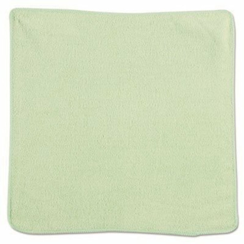 Rubbermaid Commercial Products 12 in. x 12 in. Light Commercial Green Microfiber Cloth