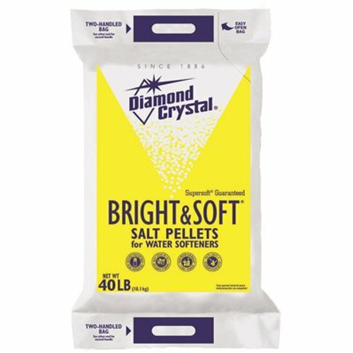 Diamond Crystal 40 lbs. Bright and Soft Water Softener Salt Pellets Diamond Crystal 40 lbs. Bright and Soft Water Softener Salt Pellets