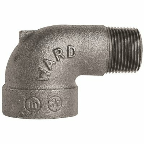 WARD MFG. BLACK MALLEABLE STREET ELBOW 90 DEG 1/2 IN.