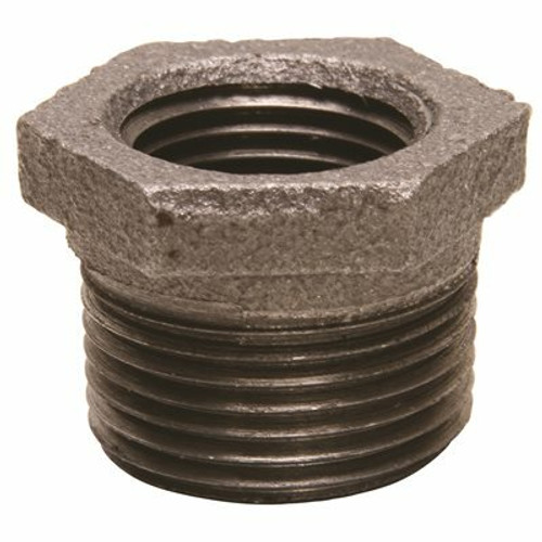WARD MFG. BLACK MALLEABLE BUSHING 1 IN. X 3/4 IN.