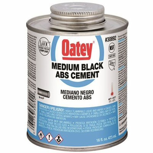 Oatey 16 oz. Medium Black ABS Cement Oatey 16 oz. Medium Black ABS Cement