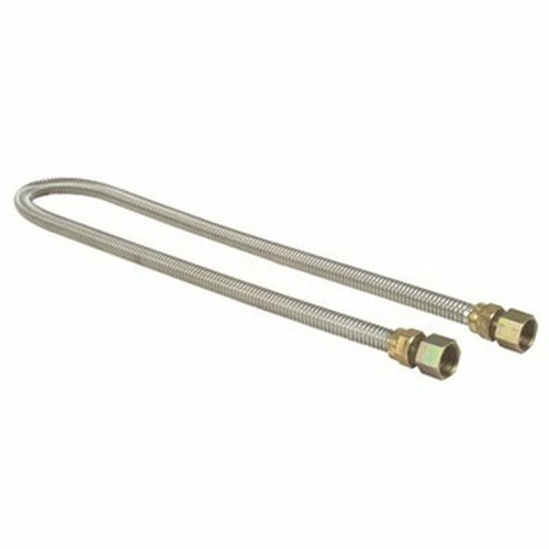 Watts Stainless Steel Gas Appliance Connector, 5/8 in. OD, 1/2 in. ID, 1/2 in. FNPT x 1/2 in. FNPT, 60 in. L Watts Stainless Steel Gas Appliance Connector, 5/8 in. OD, 1/2 in. ID, 1/2 in. FNPT x 1/2 in. FNPT, 60 in. L