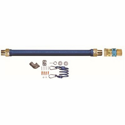 Watts Commercial Appliance Gas Connector Kit, 3/4 in. ID, with Quick Disconnect and Cable, 48 in. L Watts Commercial Appliance Gas Connector Kit, 3/4 in. ID, with Quick Disconnect and Cable, 48 in. L