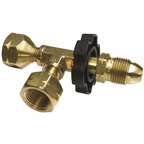 MEC M-Pol x F-Pol x F-Pol Tee Assembly 0.9 GPM Excess Flow Installed in M-Pol