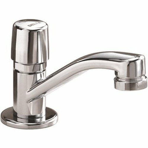 Delta Single-Handle Metering Utility Faucet in Chrome Delta Single-Handle Metering Utility Faucet in Chrome