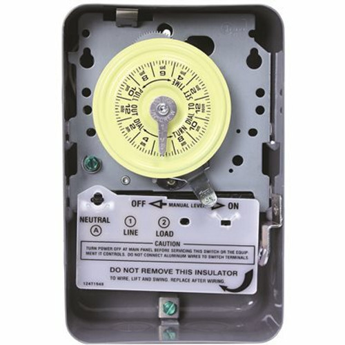 Intermatic T100 Series 40 Amp 125V SPST 24-Hour Mechanical Time Switch with Indoor Enclosure Intermatic T100 Series 40 Amp 125V SPST 24-Hour Mechanical Time Switch with Indoor Enclosure