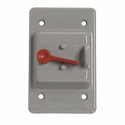 Carlon 1-Gang Weatherproof Toggle Switch Cover