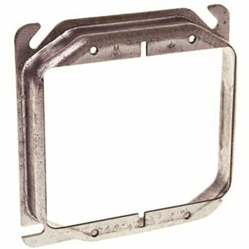 RACO 4 in. x 5/8 in. 2-Device Raised Square Cover RACO 4 in. x 5/8 in. 2-Device Raised Square Cover