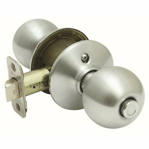 Schlage F40n Orbit Bed/Bath Door Knob Us26d Schlage F40n Orbit Bed/Bath Door Knob Us26d