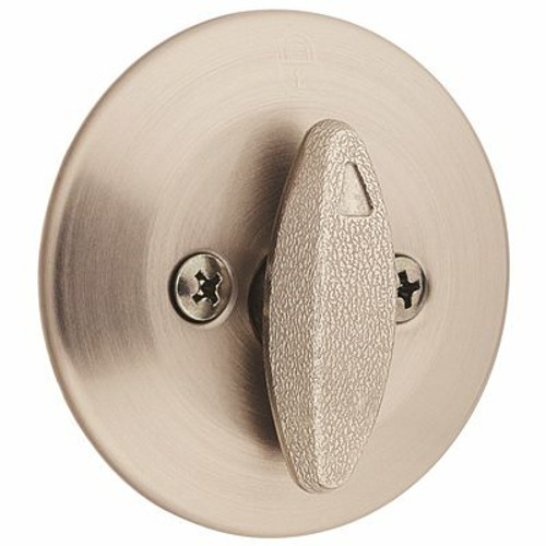 Kwikset 663 Series Satin Nickel Single-Sided Deadbolt Kwikset 663 Series Satin Nickel Single-Sided Deadbolt
