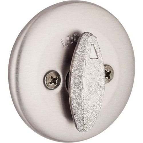 Kwikset 663 Series Satin Nickel Single-Sided Thumb Turn Deadbolt With Microban Technology