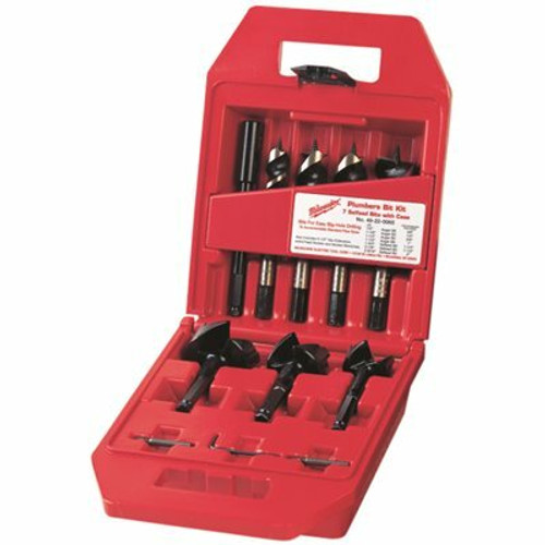 Milwaukee Selfeed High-Speed Steel Wood Boring Bit Set (7-Piece) Milwaukee Selfeed High-Speed Steel Wood Boring Bit Set (7-Piece)