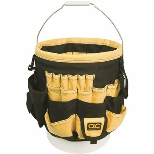 Custom LeatherCraft 12 in. Top-of-the-Line Tool Bucket Organizer Custom LeatherCraft 12 in. Top-of-the-Line Tool Bucket Organizer